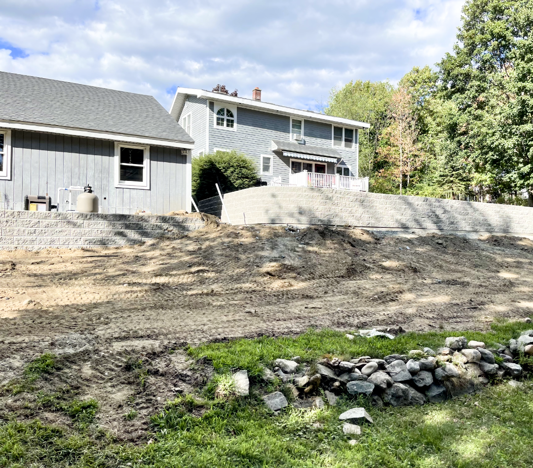 Grading and Retaining Wall