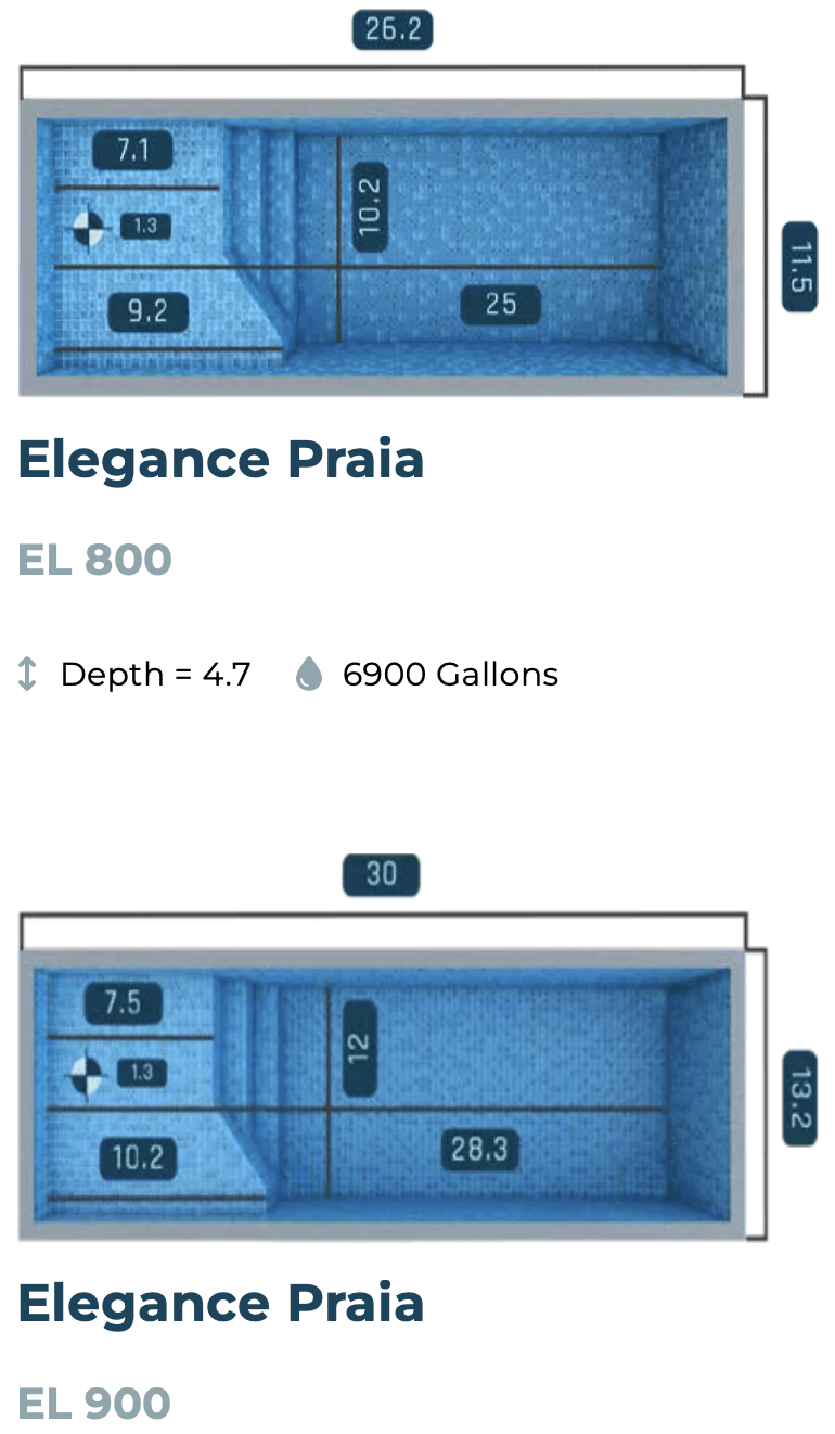 Elegance Praia El 800 and EL 900
