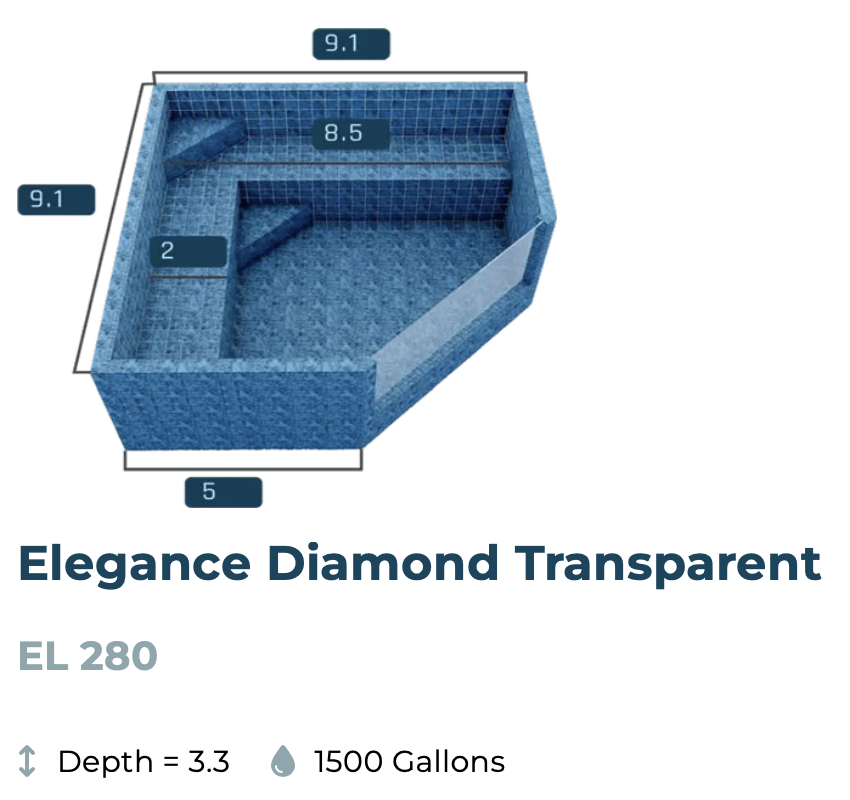 Elegance Diamond Transparent EL280